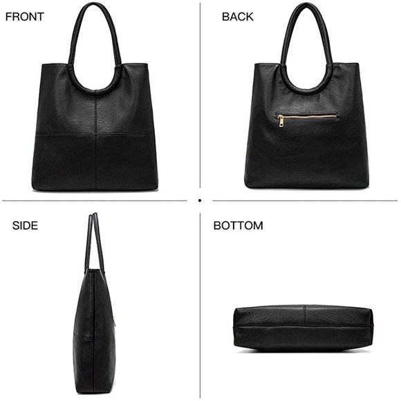 Tami Women Elegant Leather Tote Brown - Picture 5 of 7